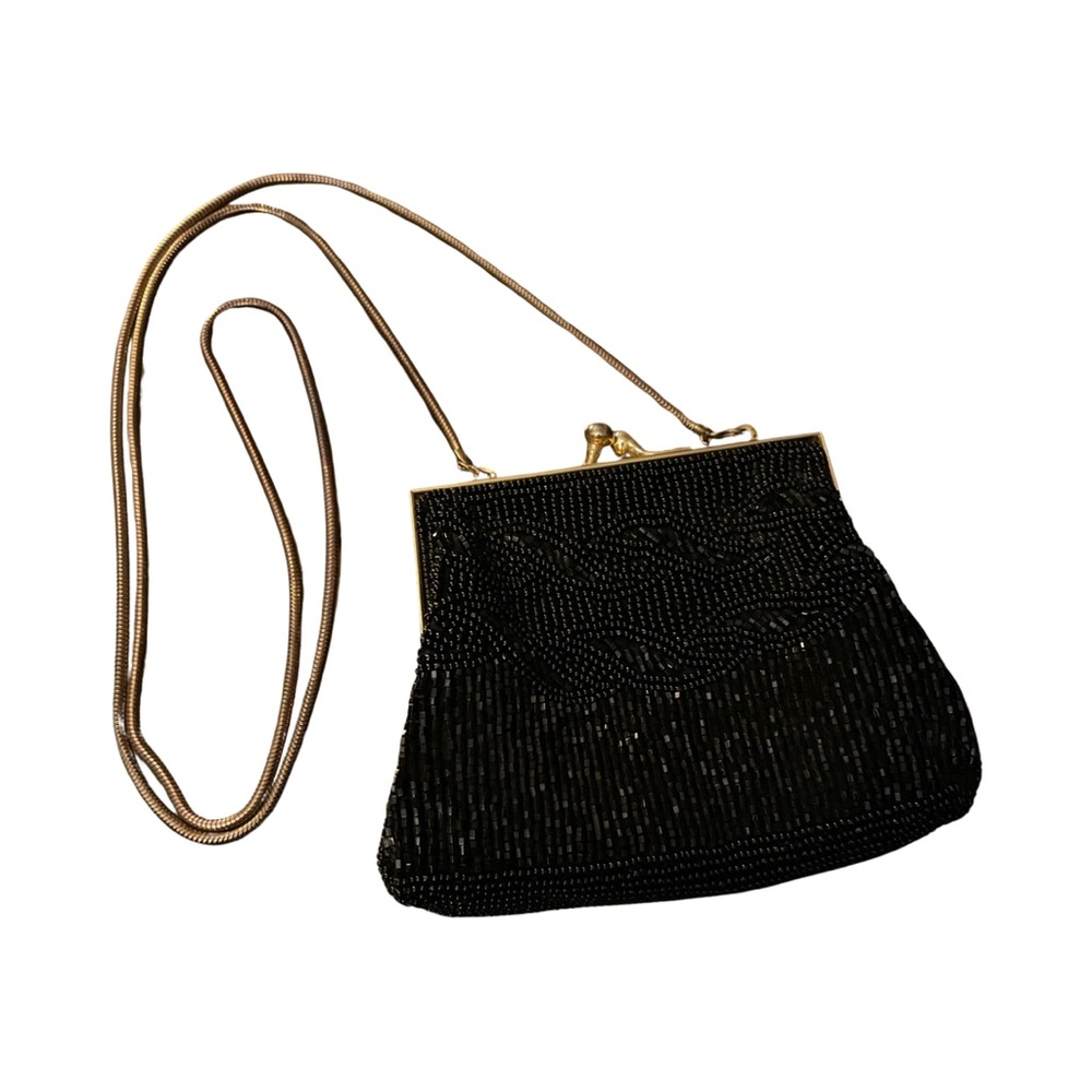 Vtg Handmade Marshall Fields Beaded Cocktail Purse with Convertible Strap